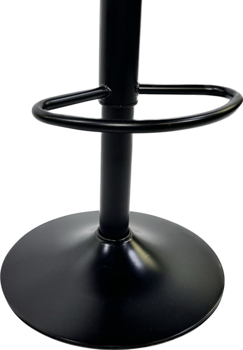Krzesło barowe SMILE BAR BLACK VELVET hoker Krzesło barowe SMILE BAR BLACK VELVET hoker