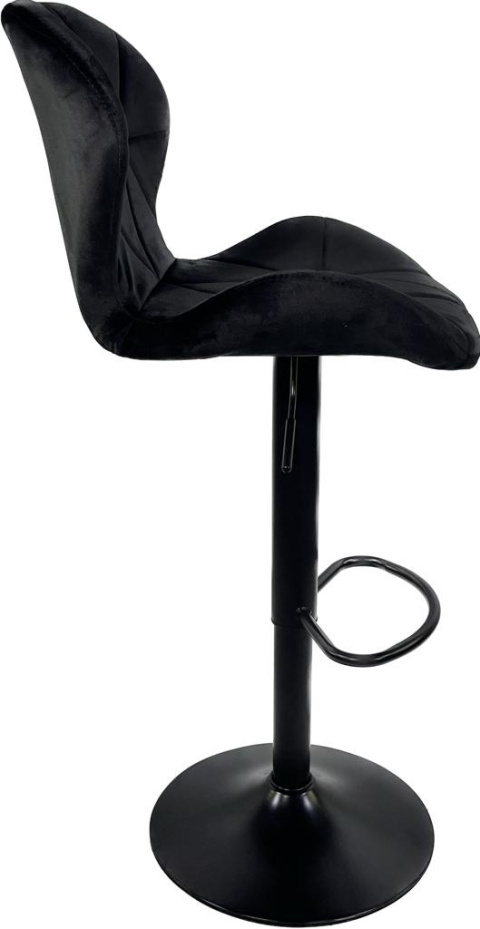 Krzesło barowe SMILE VASTO BLACK VELVET hoker Krzesło barowe SMILE VASTO BLACK VELVET hoker