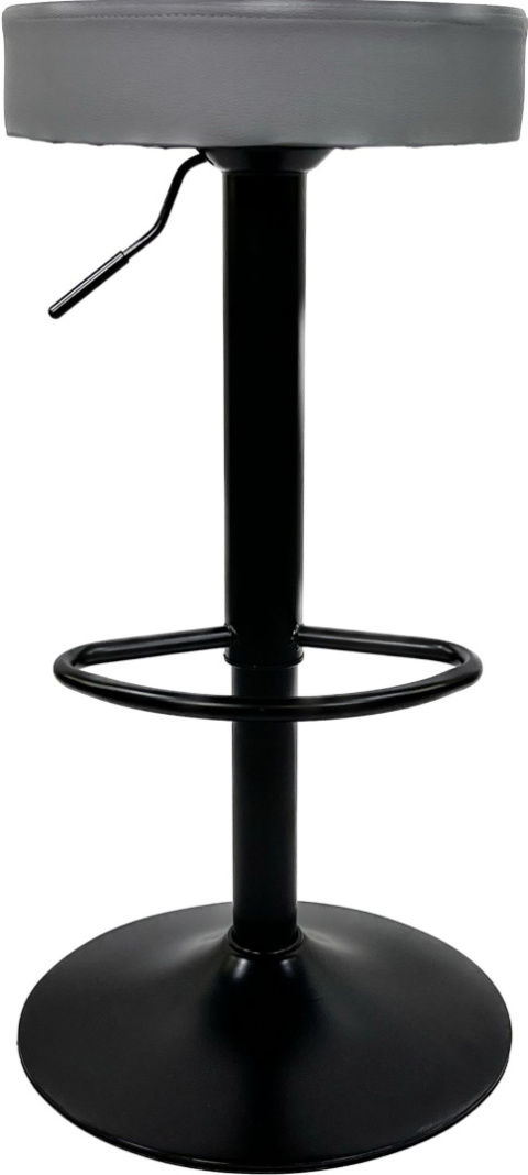 Krzesło barowe SMILE BAR GREY PU hoker Krzesło barowe SMILE BAR GREY PU hoker