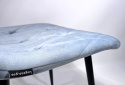 Krzesło tapicerowane BORGO VELVET LIGHT BLUE