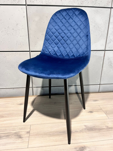 Krzesło tapicerowane CARO VELVET BLUE Krzesło tapicerowane CARO VELVET BLUE