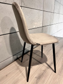 Krzesło tapicerowane CARO VELVET GREY