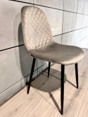 Krzesło tapicerowane CARO VELVET GREY