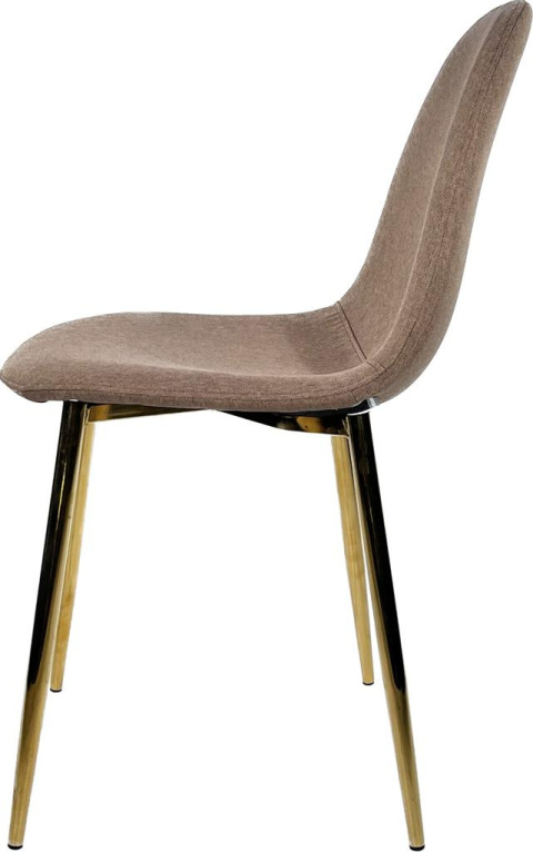 Krzesło tapicerowane GIULIA LATTE FABRIC GOLD Krzesło tapicerowane GIULIA LATTE FABRIC GOLD