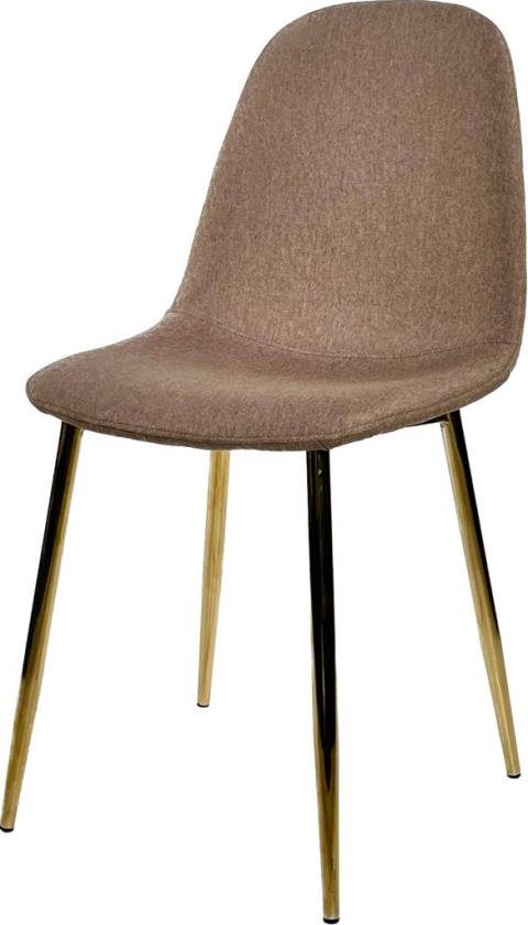 Krzesło tapicerowane GIULIA LATTE FABRIC GOLD Krzesło tapicerowane GIULIA LATTE FABRIC GOLD