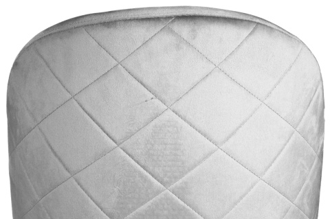 Krzesło tapicerowane GLORIA LIGHT GREY VELVET GOLD Krzesło tapicerowane GLORIA LIGHT GREY VELVET GOLD