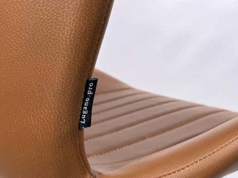 Krzesło tapicerowane MONTI BROWN PU GOLD Krzesło tapicerowane MONTI BROWN PU GOLD