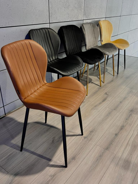 Krzesło tapicerowane MONTI BROWN PU Krzesło tapicerowane MONTI BROWN PU