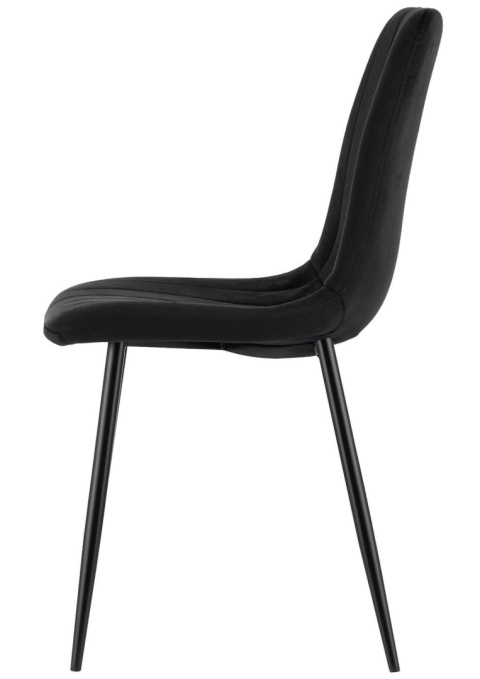 Krzesło tapicerowane OREO SQ VELVET BLACK Krzesło tapicerowane OREO SQ VELVET BLACK
