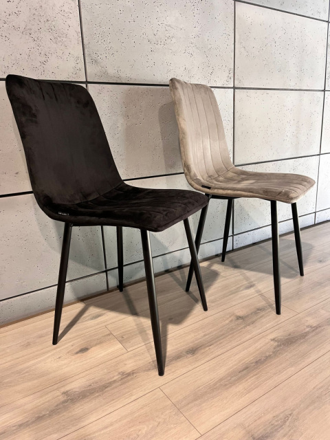 Krzesło tapicerowane OREO SQ VELVET BLACK Krzesło tapicerowane OREO SQ VELVET BLACK