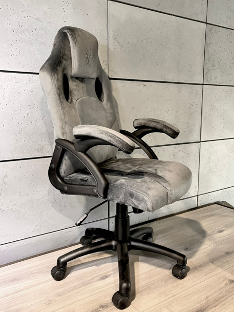 Fotel obrotowy do biurka CARRERA M GREY ALCANTARA Fotel obrotowy do biurka CARRERA M GREY ALCANTARA