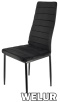 Krzesło tapicerowane VALVA VELVET BLACK