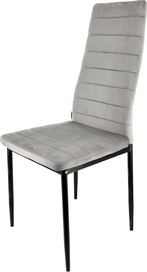 Krzesło VALVA VELVET GREY Krzesło VALVA VELVET GREY