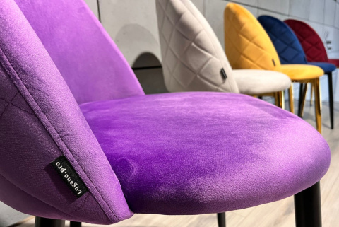 Krzesło obrotowe GLORIA OFFICE PURPLE VELVET Krzesło obrotowe GLORIA OFFICE PURPLE VELVET