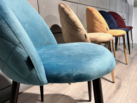 Krzesło obrotowe GLORIA OFFICE SEA BLUE VELVET Krzesło obrotowe GLORIA OFFICE SEA BLUE VELVET