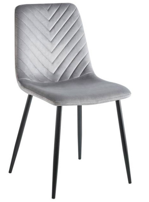 Krzesło tapicerowane TRIO VELVET GREY Krzesło tapicerowane TRIO VELVET GREY