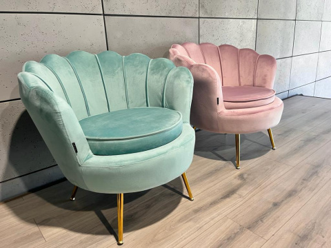 Krzesło tapicerowane DONNA VELVET MINT Krzesło tapicerowane DONNA VELVET MINT