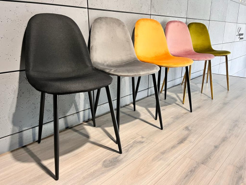 Krzesło tapicerowane GIULIA BLACK FABRIC Krzesło tapicerowane GIULIA BLACK FABRIC