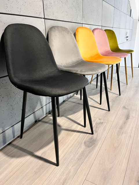 Krzesło tapicerowane GIULIA BLACK FABRIC Krzesło tapicerowane GIULIA BLACK FABRIC