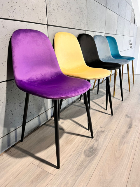 Krzesło tapicerowane GIULIA PURPLE VELVET Krzesło tapicerowane GIULIA PURPLE VELVET