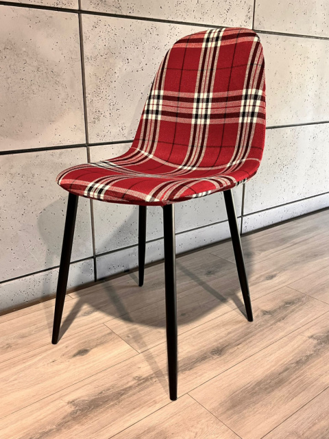Krzesło tapicerowane GIULIA SCOTLAND RED Krzesło tapicerowane GIULIA SCOTLAND RED