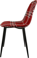 Krzesło tapicerowane GIULIA SCOTLAND RED