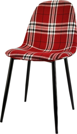 Krzesło tapicerowane GIULIA SCOTLAND RED