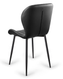 Krzesło tapicerowane MONTI BLACK PU