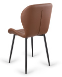 Krzesło tapicerowane MONTI BROWN PU