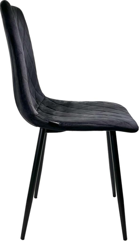Krzesło tapicerowane SORANO VELVET BLACK II GATUNEK Krzesło tapicerowane SORANO VELVET BLACK II GATUNEK