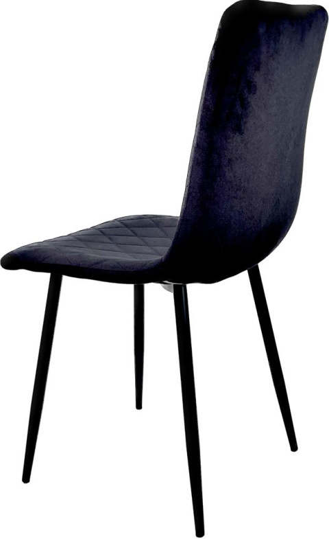 Krzesło tapicerowane SORANO VELVET BLACK II GATUNEK Krzesło tapicerowane SORANO VELVET BLACK II GATUNEK