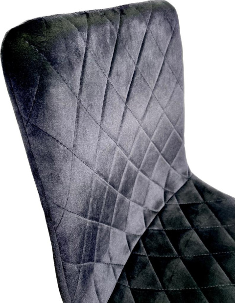 Krzesło tapicerowane SORANO VELVET BLACK II GATUNEK Krzesło tapicerowane SORANO VELVET BLACK II GATUNEK