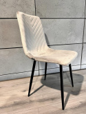 Krzesło tapicerowane TRIO VELVET GREY