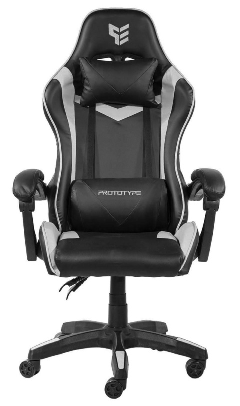 Fotel obrotowy gamingowy HERO GREY PU Fotel obrotowy gamingowy HERO GREY PU