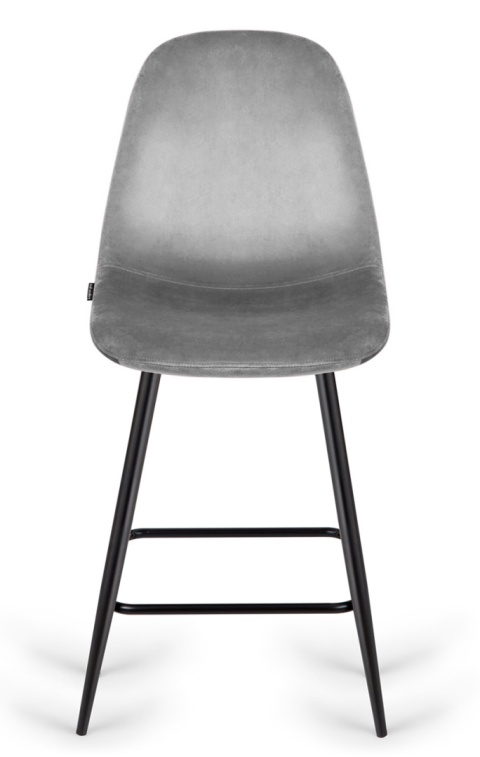 Krzesło barowe AVA GREY VELVET hoker BAR Krzesło barowe AVA GREY VELVET hoker BAR