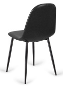 Krzesło tapicerowane GIULIA BLACK PU