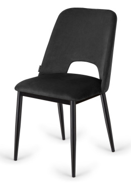 Krzesło tapicerowane GOTI BLACK VELVET
