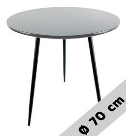 Stół okrągły VINCI GREY 70 cm