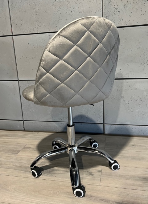 Krzesło obrotowe GLORIA OFFICE LIGHT GREY VELVET