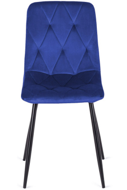 Krzesło tapicerowane BORGO VELVET BLUE