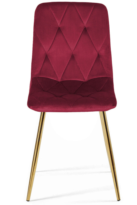 Krzesło tapicerowane BORGO VELVET BURGUNDY GOLD Krzesło tapicerowane BORGO VELVET BURGUNDY GOLD