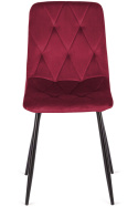 Krzesło tapicerowane BORGO VELVET BURGUNDY