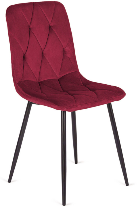 Krzesło tapicerowane BORGO VELVET BURGUNDY Krzesło tapicerowane BORGO VELVET BURGUNDY