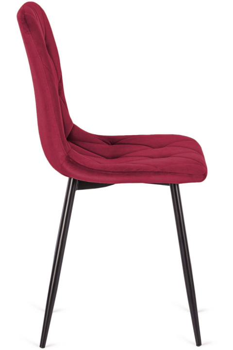 Krzesło tapicerowane BORGO VELVET BURGUNDY Krzesło tapicerowane BORGO VELVET BURGUNDY