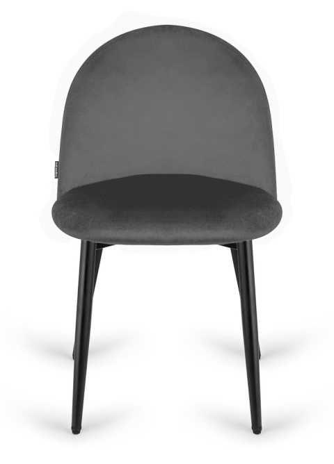 Krzesło tapicerowane GLORIA DARK GREY VELVET