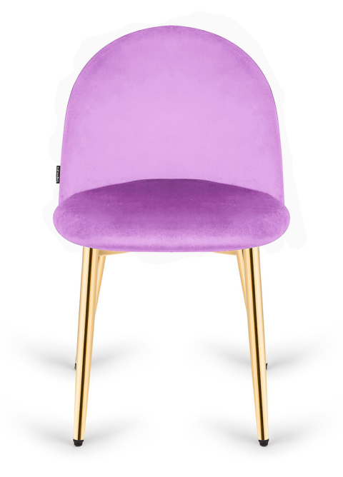 Krzesło tapicerowane GLORIA VIOLET VELVET GOLD Krzesło tapicerowane GLORIA VIOLET VELVET GOLD