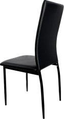Krzesło tapicerowane VALVA DUO PU BLACK II GATUNEK