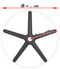 Podstawa fotela obrotowego XL wzmocniona 70 cm