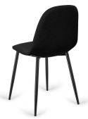 Krzesło tapicerowane GIULIA BLACK FABRIC