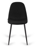 Krzesło tapicerowane GIULIA BLACK FABRIC